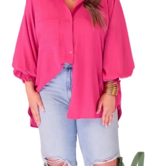 Carter Solid Smocked Top - Picture 1 of 2